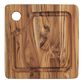 Teakhaus Mini Edge Grain Wood Trencher Cutting Board image number 0