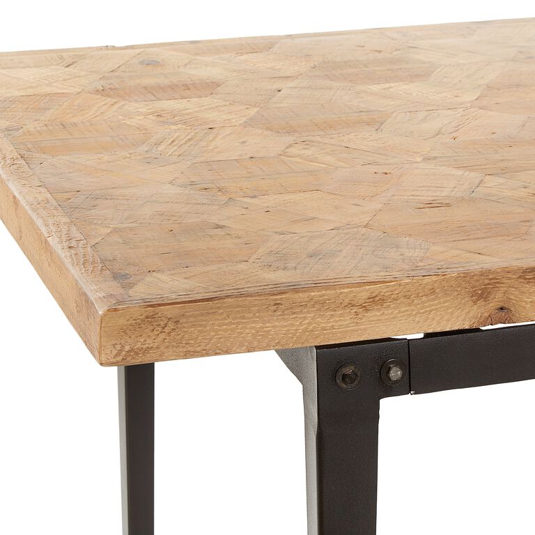 Anders Reclaimed Pine and Metal Dining Table image number 4