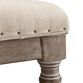 Danby Square Ivory Tufted Upholstered Ottoman image number 3