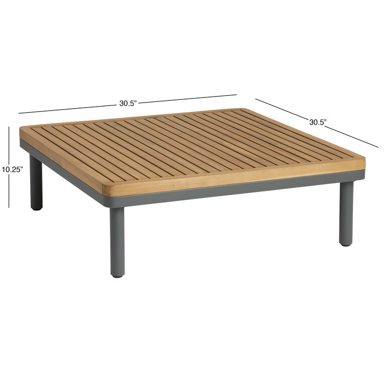 Andorra Square Modular Outdoor Coffee Table image number 5