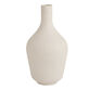 Matte Ivory Ceramic Crosshatched Vase image number 0