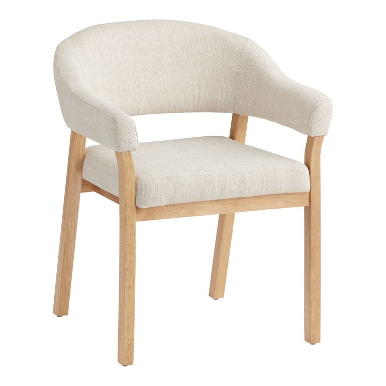 Dyanna Porcelain Upholstered Dining Chair Set of 2 image number 1
