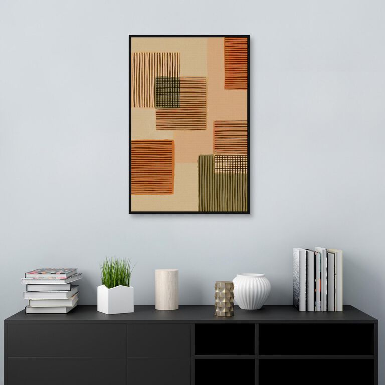 Geo Patchwork II by Alisa Galitsyna Framed Canvas Wall Art image number 4