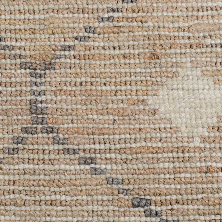 Rustica Tan and Gray Lattice Jute and Wool Area Rug image number 2