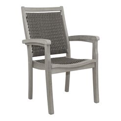 Helena Gray All Weather Outdoor Stacking Dining Armchair