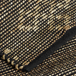 Black And Tan Seagrass Woven Diamond Table Runner
