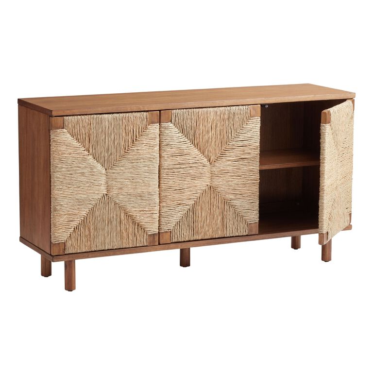 Cortez Vintage Acorn and Woven Seagrass Buffet image number 4