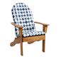 Sunbrella Indigo Tile Adirondack Chair Cushion image number 3