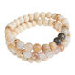 Wood And Aventurine Beaded Stretch Bracelets 3 Pack image number 0