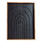 Black Rice Paper Arch Shadow Box Wall Art image number 0