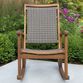 Galena Gray All Weather Wicker and Wood Rocking Chair image number 1