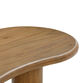Lorelei Triangular Cognac Brown Acacia Wood Coffee Table image number 5