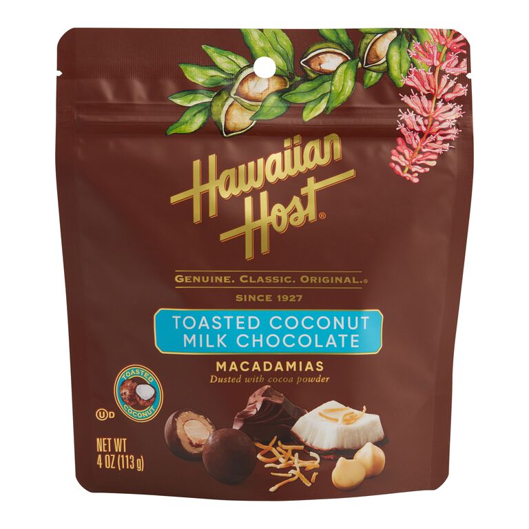 Hawaiian Host Toasted Coconut Milk Chocolate Macadamia Nuts image number 1