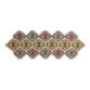 Multicolor Geometric Beaded Table Runner image number 0