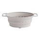 Round Beige Silicone Collapsible Colander image number 0