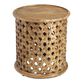 Aged Driftwood Carved Wood Lattice Table Collection image number 2