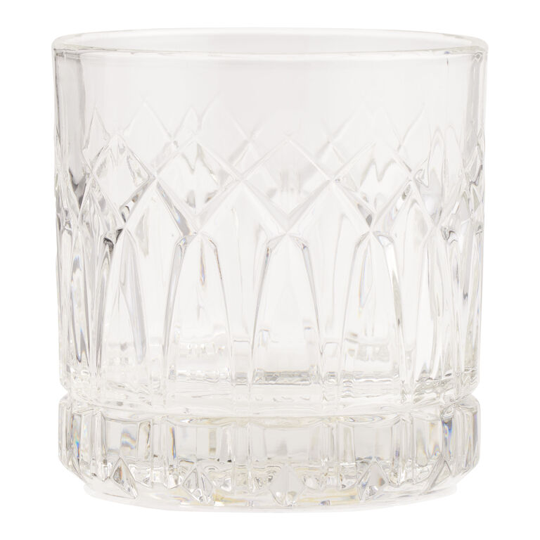 Elliot Pressed Diamond Double Old Fashioned Glass image number 1
