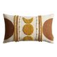 Ivory and Gold Tufted Celestial Lumbar Pillow image number 0