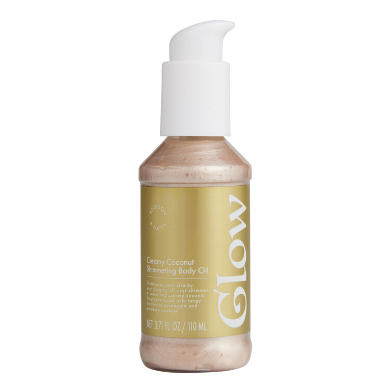 A&G Glow Creamy Coconut Shimmering Body Oil image number 1