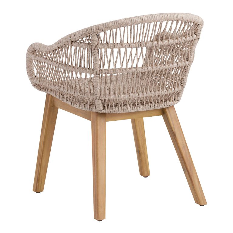 Savoca All Weather Wicker Outdoor Dining Armchair image number 4