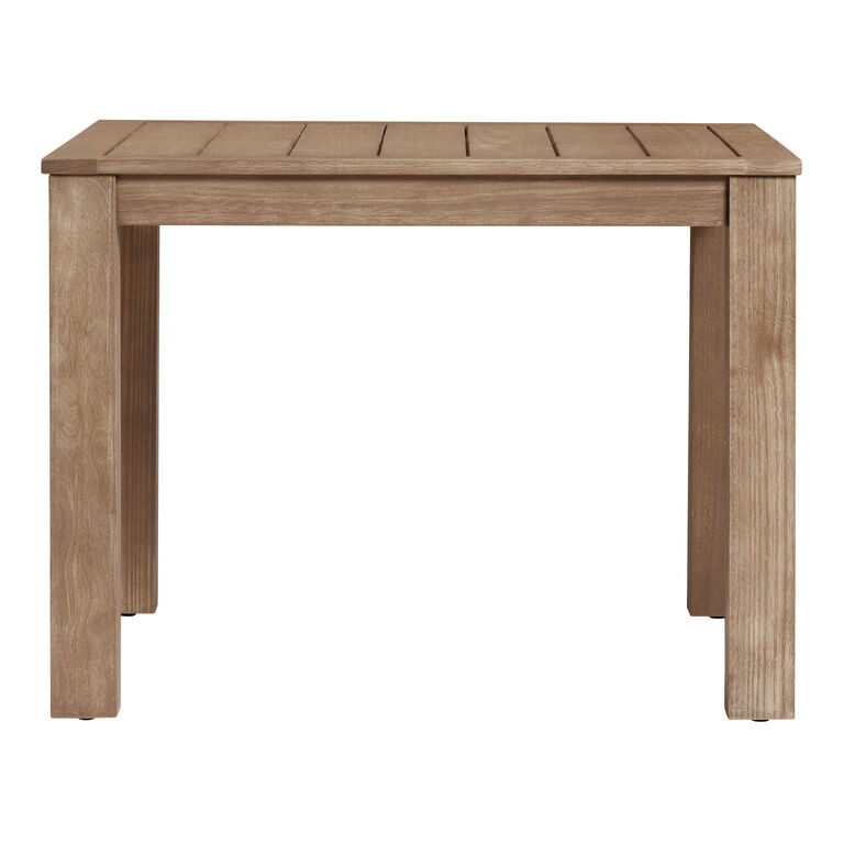 Corsica Square Light Brown Eucalyptus Outdoor Dining Table image number 3