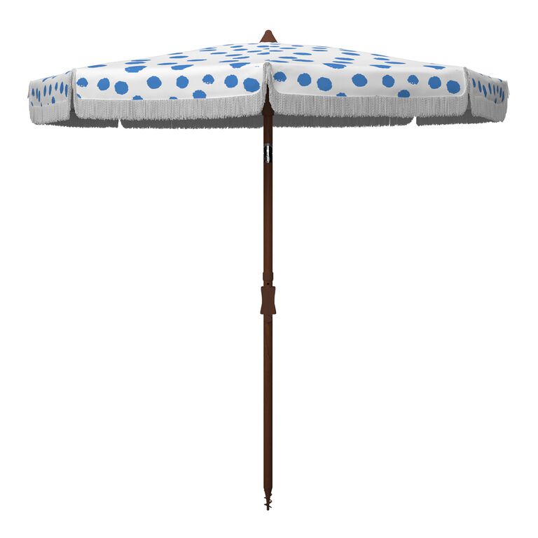 Polka Dot 6.5 Ft Tilting Patio Umbrella image number 1
