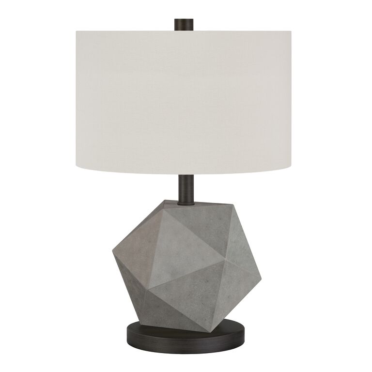 Twila Geometric Concrete Table Lamp image number 2