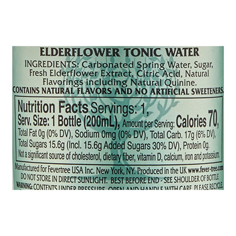 Fever Tree Elderflower Tonic Water 4 Pack image number 2