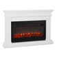 Barehelm White Wood Electric Fireplace Mantel image number 0