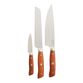 Chopwell Carbon Steel and Ash Wood 3 Piece Knife Set