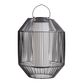 Black Metal Wire Cylinder Solar LED Floor Lantern image number 2