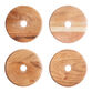 Acacia Wood Coasters With Stand 5 Piece Set image number 1