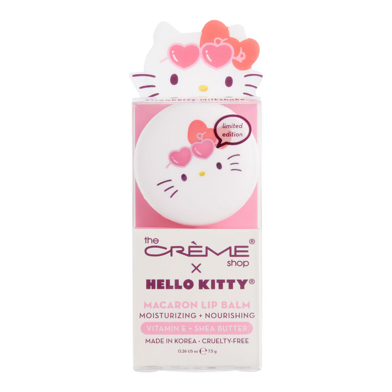 Creme Shop Hello Kitty Strawberry Milkshake Macaron Lip Balm image number 1