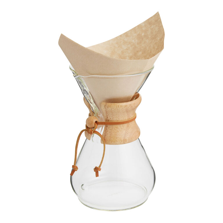 Chemex 8 Cup Glass Pour Over Coffee Maker image number 5