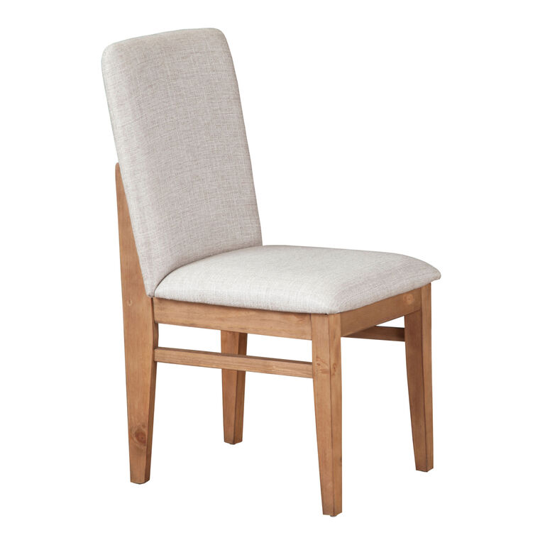 Brenden Pine Upholstered Dining Chair Set of 2 image number 3