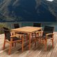 Trogir Teak Wood And Woven Yarn 5 Piece Outdoor Dining Set image number 1