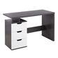 Geary Charcoal and White Wood Desk with Drawers image number 0