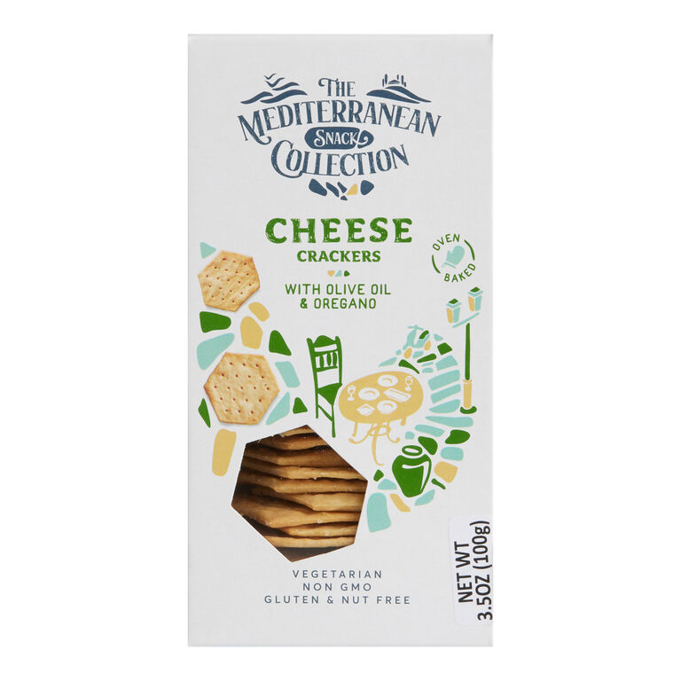 Mediterranean Olive Oil & Oregano Cheese Crackers Set of 2 image number 1