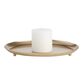Round Gold Reactive Metal Candle Plate image number 0