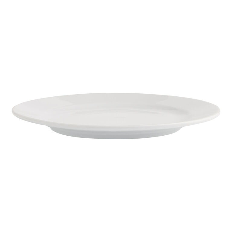Coupe White Porcelain Wide Rim Salad Plate image number 2