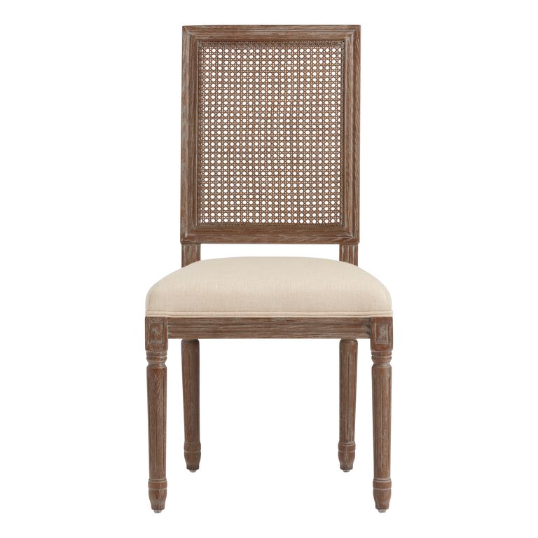 Paige Square Cane Back Upholstered Dining Chair Set Of 2 image number 2