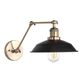 Gold And Black Iron Olson Wall Sconce image number 0