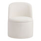 Mirah Round Upholstered Swivel Dining Chair image number 2