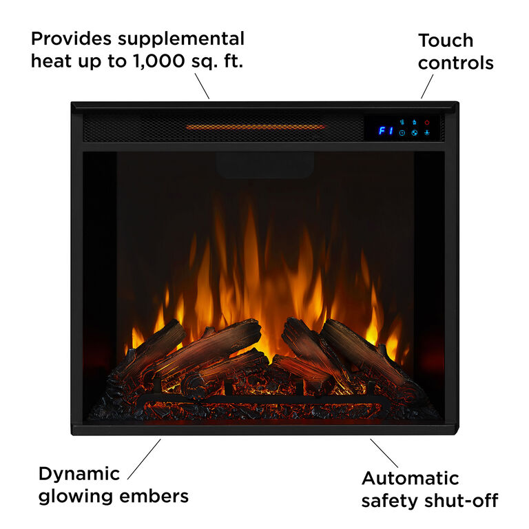 Avala Wood Electric Fireplace Media Stand image number 4