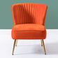 Gretna Velvet Channel Back Upholstered Chair image number 1