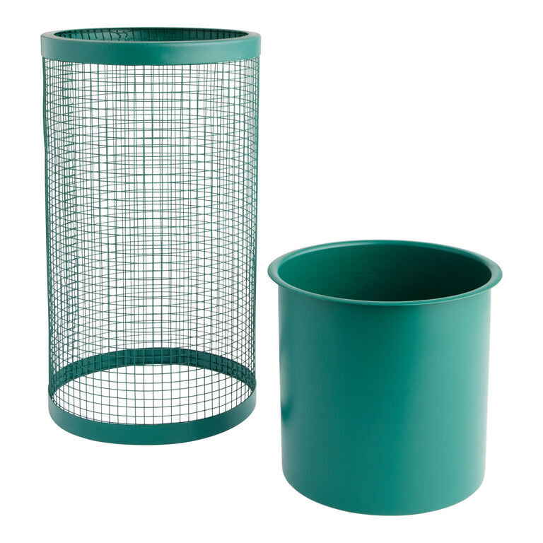 Metal Planter With Mesh Stand image number 2