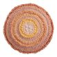 Round Yellow And Orange Concentric Throw Pillow image number 0