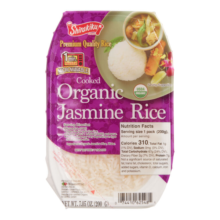 Shirakiku Organic Microwavable Jasmine Rice image number 1
