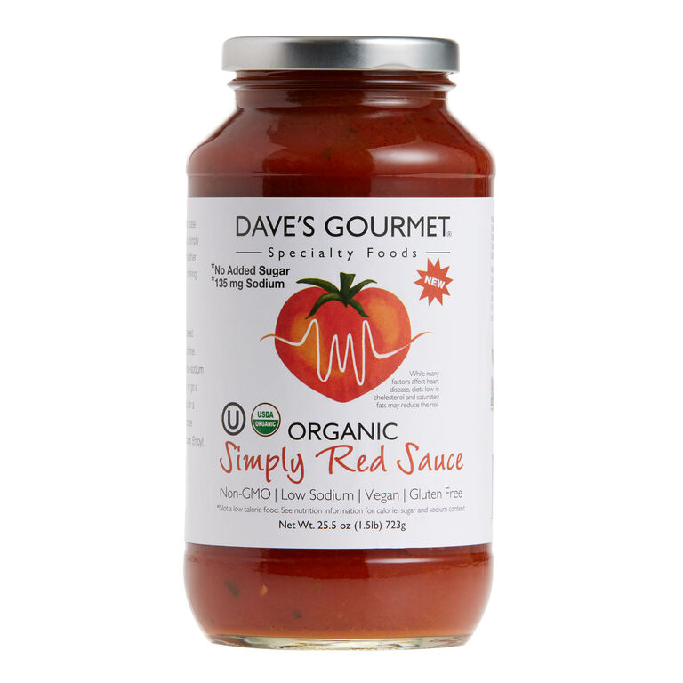 Dave's Gourmet Organic Simply Red Pasta Sauce image number 1