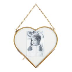 Reese Brass Heart Wall Frame